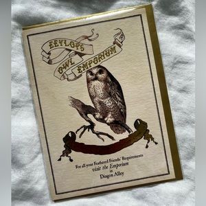 Eeylops Owl Emporium Poster Foiled Card | Harry Potter Store | new, sealed